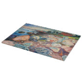 エドヴァルド・ムンク - 赤い家の海岸 カッティングボード (角)