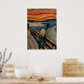 エドヴァル・ムンチ – 悲鳴 ポスター (キッチン)