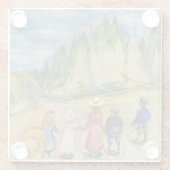 エドヴァードムンチ – フェアユタリーフォレスト ガラスコースター (裏面)