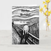 エドヴァード・ムンクによる悲鳴 カード (黄色い花)