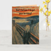 エドヴァード・ムンクによる悲鳴 カード (黄色い花)