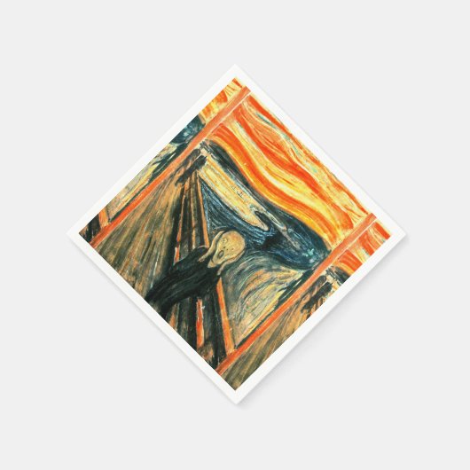 エドヴァード・ムンクによる悲鳴 スタンダードカクテルナプキン (角)