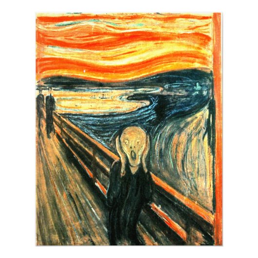エドヴァード・ムンクによる悲鳴 フォトプリント (正面)