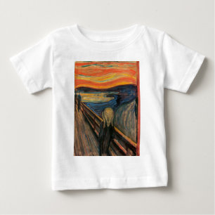 エドヴァード・ムンクによる悲鳴 ベビーTシャツ