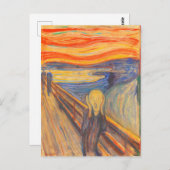 エドヴァード・ムンクによる悲鳴 ポストカード (正面/裏面)