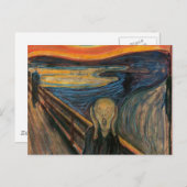 エドヴァード・ムンクによる悲鳴 ポストカード (正面/裏面)
