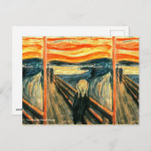 エドヴァード・ムンクによる悲鳴 ポストカード (正面/裏面)