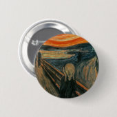 エドヴァード・ムンクによる悲鳴 缶バッジ (正面&裏面)