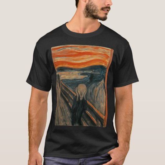エドヴァード・ムンクによる悲鳴 Tシャツ (正面)