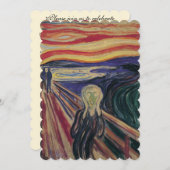 エドヴァード・ムンチによる悲鳴50周年記念パーティー 招待状 (正面/裏面)