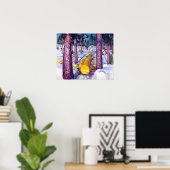 エドヴァード・ムンチ・ザ・イエローログ ポスター (ホームオフィス)