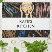 エドヴァード・ムンチ・ボホモダンによる悲鳴 キッチンタオル (折り畳み)