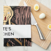 エドヴァード・ムンチ・ボホモダンによる悲鳴 キッチンタオル (四つ折り)