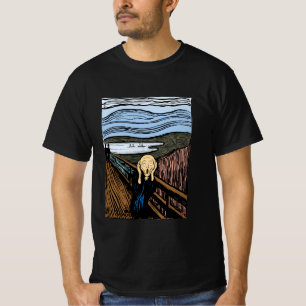 エドヴァード・ムンチ・ボホモダンブラックによる悲鳴 Tシャツ