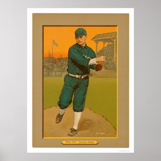 エド・ウォルシュ・ホワイトソックス野球1911 ポスター (正面)