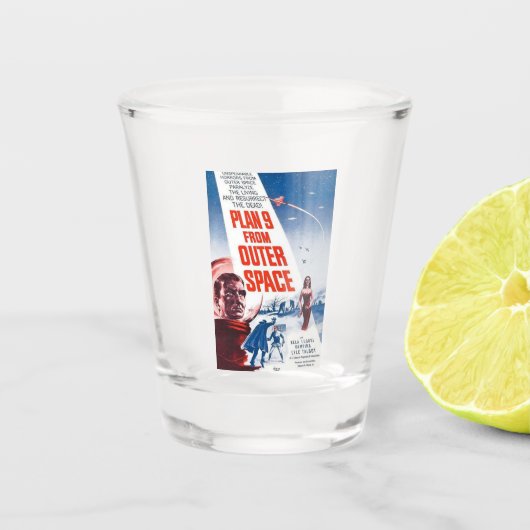 エド・ウッズ・プラン9宇宙用ショットグラス ショットグラス (正面)