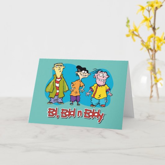 エド、エド、エディ笑い カード (黄色い花)