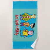 エド、エド、エディ笑い ビーチタオル (正面)