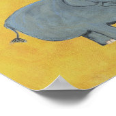 エド エレファントのぬいぐるみアート - 印刷 ポスター (角)