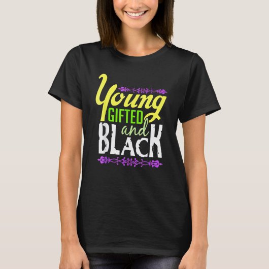 エド・ブラック・アフリカプライド伝統史 Tシャツ (正面)