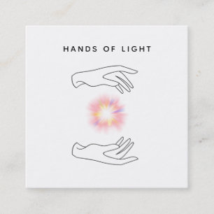 *~*エナジハンズボール霊気光ヒーリング スクエア名刺