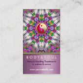 エナジヒーリングホリスティックパールスタービジネスカード 名刺 (裏面)