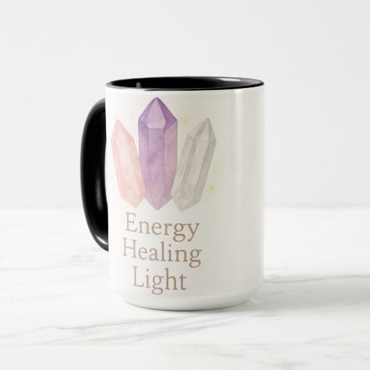 エナジースストーンと内部グロー マグカップ (正面左)