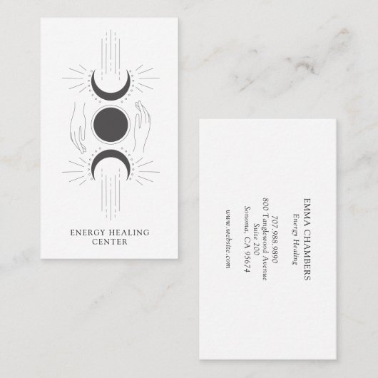 エナジースヒーリングウェルネスビジネスカード 名刺 (正面/裏面)
