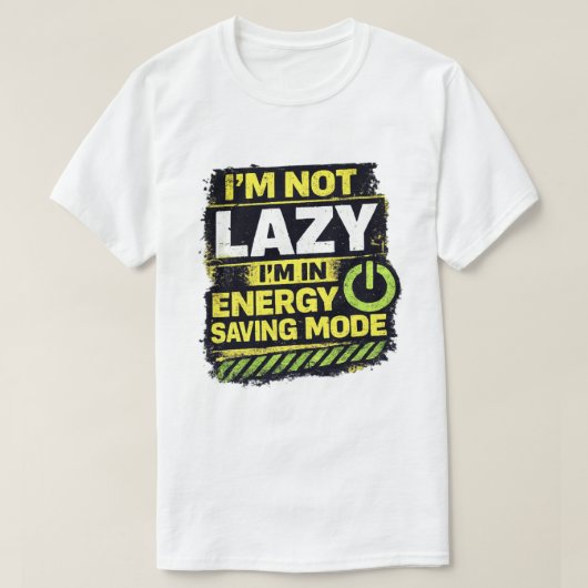 エナジーセーブモード中 Tシャツ (デザイン正面)