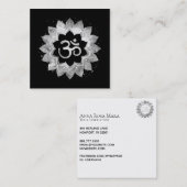 *~*エナジーヒーリングロータスマンダラオウムOmシンボル スクエア名刺 (正面/裏面)