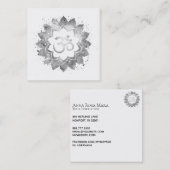 *~*エナジーヒーリングロータスマンダラオムオウムシンボル スクエア名刺 (正面/裏面)