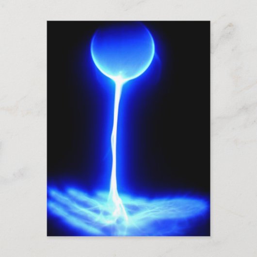 エナジーブルーホワイトのソースを使用したヒーリングハンド ポストカード (正面)