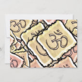 エナメルのタイルOm (オウム) 招待状 (裏面)