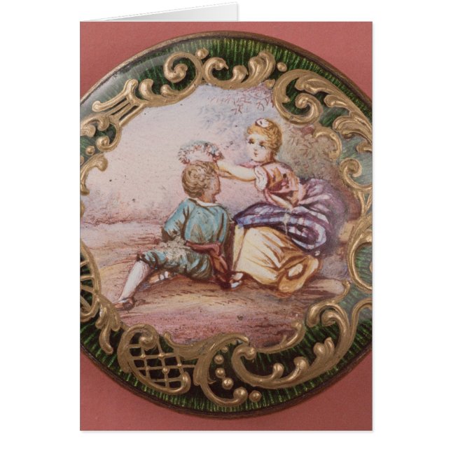 エナメルを塗られたおよび金メッキボタン (正面)