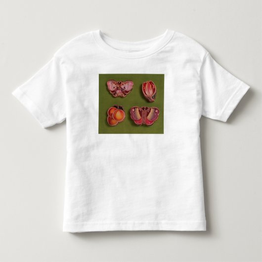 エナメルを塗られる4および宝石箱、蝶 トドラーTシャツ (正面)