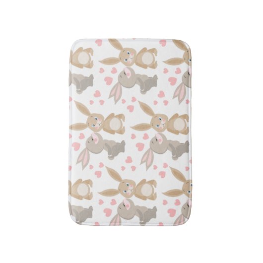 エナメルウサギ バスマット (正面縦)