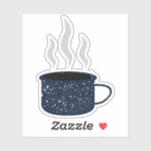 エナメルスペックルティンキャンプカップマグカップ シール (シート)