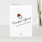 エナメルチャームクリスマスグリーティングカード シーズンカード (裏面)