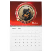 エナメルビクトリアン/ミニチュアドッグポートレート2017 カレンダー (1月 2026)