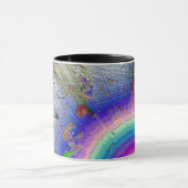 エナメル日が差すことおもしろい枠 マグカップ (中央)