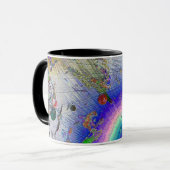 エナメル日が差すことおもしろい枠 マグカップ (正面左)