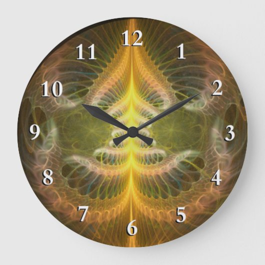 エナメル真鍮トレイ ラージ壁時計 (正面)