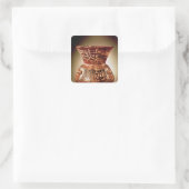 エナメル装飾が施されたモスクのランプ スクエアシール (バッグ)