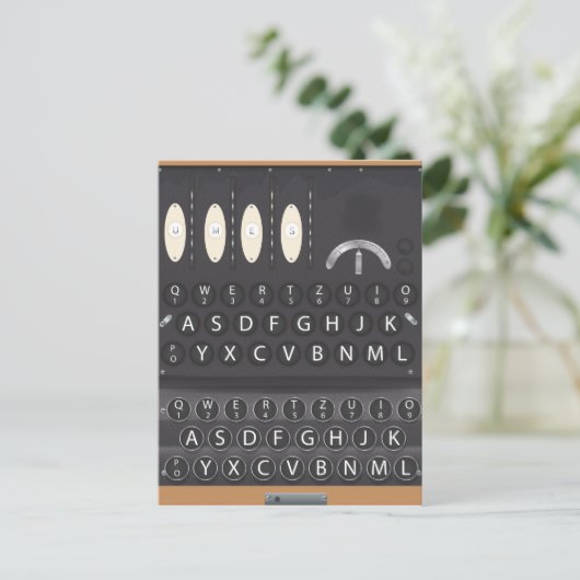 エニグマ機械 ポストカード (スタンド正面)