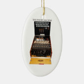 エニグマ機械、ヴィンテージの軍隊のメッセージ セラミックオーナメント (右)