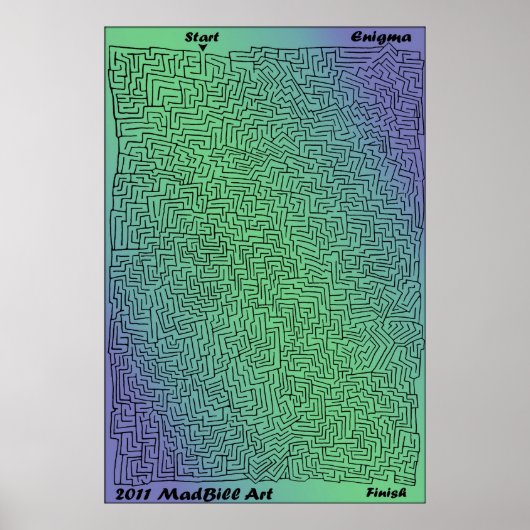 エニグマ迷路 ポスター (正面)
