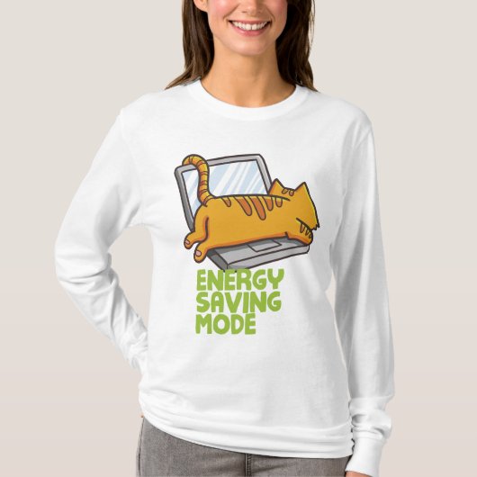 エネルおもしろいギーのモード女子Tシャツ Tシャツ (正面)