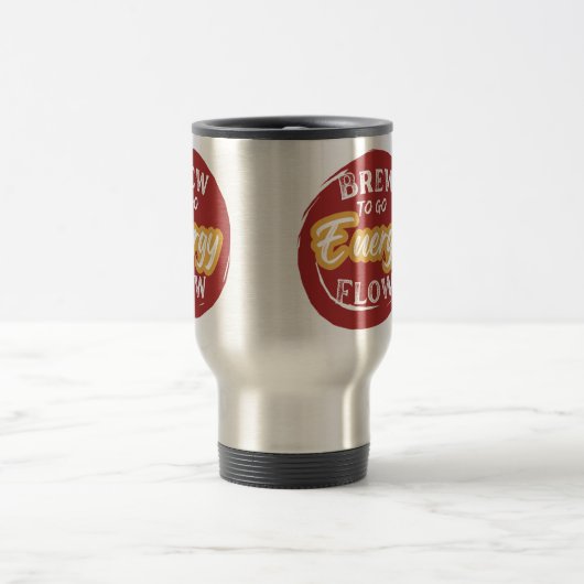 エネルはっきりしたギー流コーヒーの汚れを行くために醸造する トラベルマグ (中央)