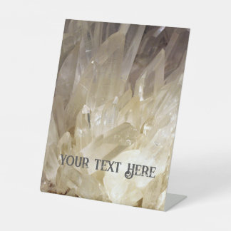 エネルエレガントギー線澄ん石英 台座サイン