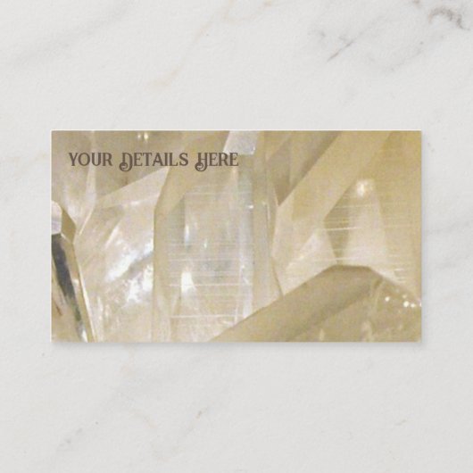 エネルエレガントギー線澄ん石英 名刺 (裏面)